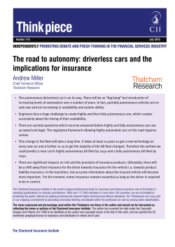 The road to autonomy: driverless cars and the implications for