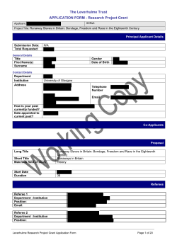 CC Grant Tracker - Application Form Template
