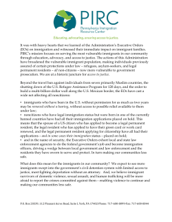 A message from PIRC`s Executive Director on the Administration`s