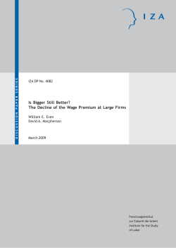 Is Bigger Still Better? The Decline of the Wage Premium at