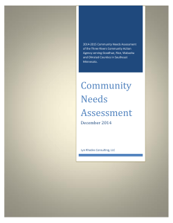 Community Needs Assessment