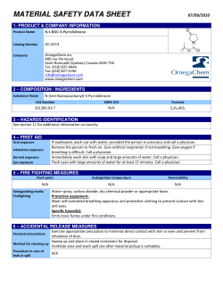 material safety data sheet