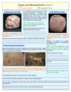 Egypt and Mesopotamia student guide HS.pub