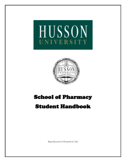 HUSOP Student Handbook