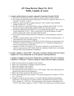 Ch. 10-11 Review w/answers