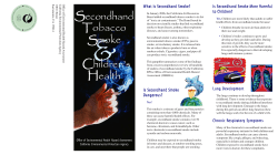 Secondhand Tobacco Smoke Children`s Health
