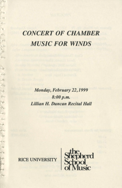 concert of chamber music for winds