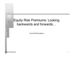 Equity Risk Premiums: Looking backwards and forwards&hellip;