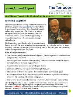2016 Annual Report - The Terraces at Bonita Springs