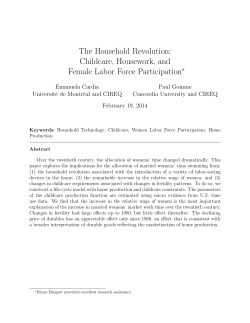 The Household Revolution: Childcare