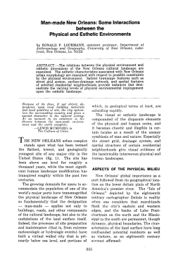 Man-made New Orleans: Some Interactions between the Physical