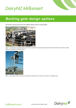 Backing gate design options