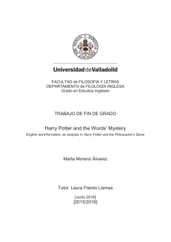 Harry Potter and the Words` Mystery - UVaDOC
