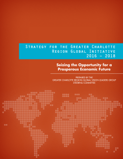Strategy for the Greater Charlotte Region Global Initiative