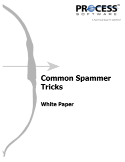 Common Spammer Tricks