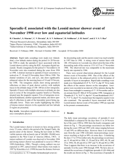 Sporadic-E associated with the Leonid meteor shower event of