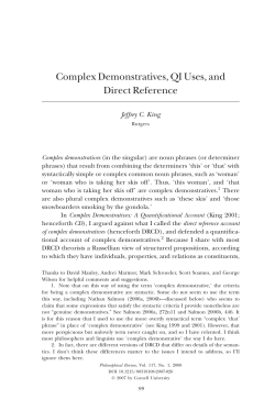 Complex Demonstratives, QI Uses, and Direct Reference