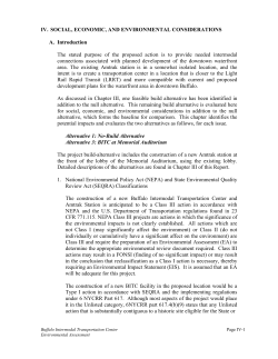 IV. SOCIAL, ECONOMIC, AND ENVIRONMENTAL