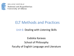 Dealing with Listening Skills