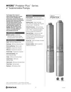 MYERS&reg; Predator Plus&trade; Series 4" Submersible Pumps