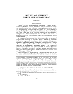 chevron and deference in state administrative law