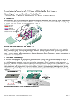 Seite 1 Innovative Joining Technologies for Multi