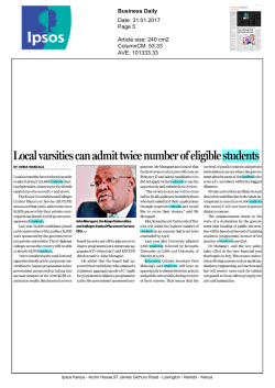 Local varsities can admit twice number of eligible