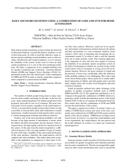 Daily Sound Recognition Using a Combination of GMM