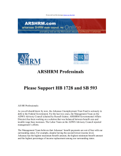 Legeslative Alert HB 1728 and SB 593