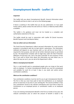 Unemployment benefit