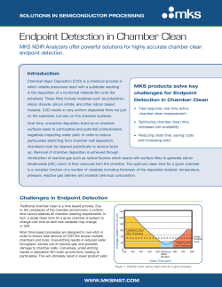 Endpoint Detection in Chamber Clean