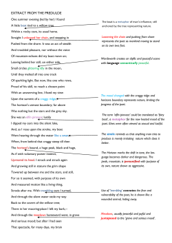 extract from the predulde
