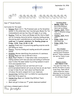 newsletter - Bethany Lutheran School