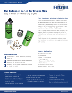 The Extender Series for Engine Oils