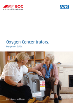 Oxygen Concentrators. - BOC Home Oxygen Service