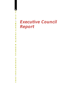 Executive Council Report - AFL-CIO