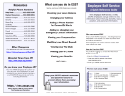 Employee Self Service