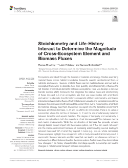 Stoichiometry and life-history interact to determine the magnitude of