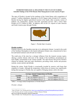 Florida leads the nation in terms of total number of tornados o