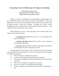 Contrasting Views of Childrearing