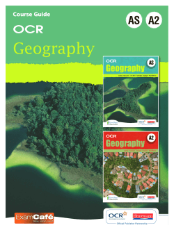 Geography - Pearson Schools and FE Colleges