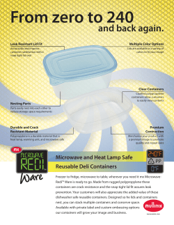 Microwave Redi&trade; Ware