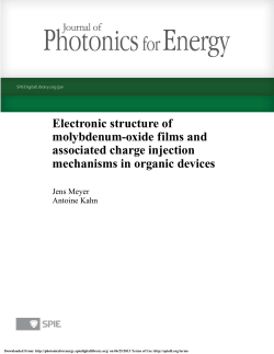 Electronic structure of molybdenum-oxide films and