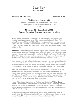 press release - Susan Eley Fine Art