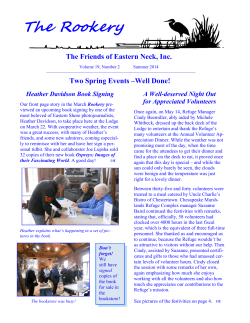 The Rookery - Friends of Eastern Neck