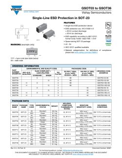 GSOT03 to GSOT36 Single-Line ESD Protection in SOT-23