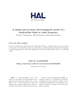 A simple and accurate electromagnetic model of a - HAL-ENAC