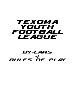 League History - Texoma Youth Football League