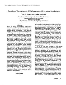 Detection of Correlations in tRNA Sequences with Structural