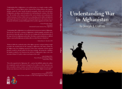 Understanding War in Afghanistan - NDU Press